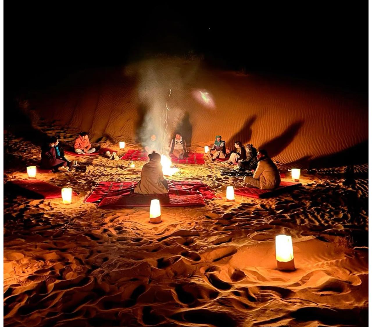 Magical Desert Camp Evening